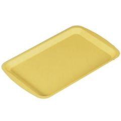 カスター トレー 耳付トレーイエロー9寸