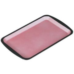 カスター トレー 耳付トレーピンク雲流渕黒9寸 NS加工