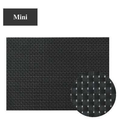 ランチョンマット COL.10ブラック&ブラックチェックエレガントマットミニ