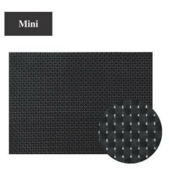 ランチョンマット COL.10ブラック&ブラックチェックエレガントマットミニ