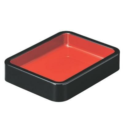 番重 D.X尺1寸隅丸番重黒内朱