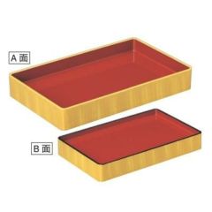 番重 新デリカ両面番重尺1寸白木内朱