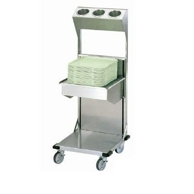 ラック・トレイディスペンサー リフト型 KN4245-S3 シルバーシリンダー付