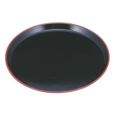 丸盆 耐熱尺4寸丸盆黒天朱 NS加工
