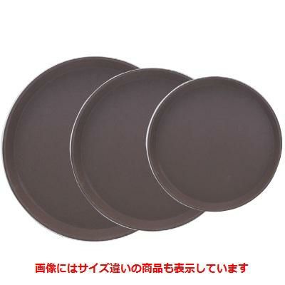 トレー CXノンスリップ丸トレーブラウン28cm