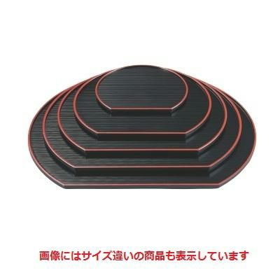 半月盆 乱引半月盆黒天朱5寸