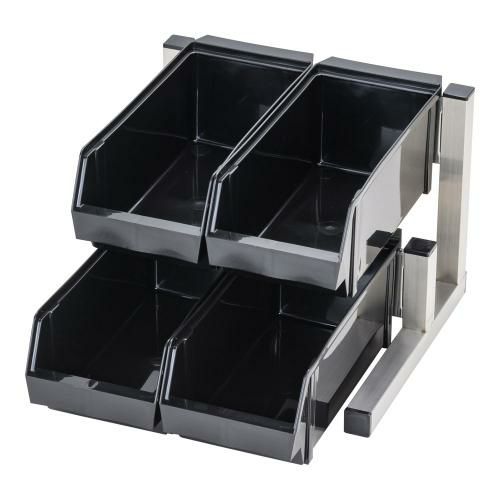 TKG 18-8スマート オーガナイザー 2段2列(4ヶ入) ブラック/業務用/新品