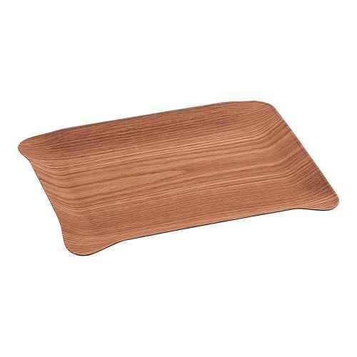 木目樹脂サービストレイ ナチュラル 大