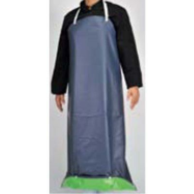 抗菌前掛ガードロン 共紐 L 紺/緑