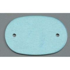 アルマイト ネームプレート小判型(10枚入)378-B ブルー