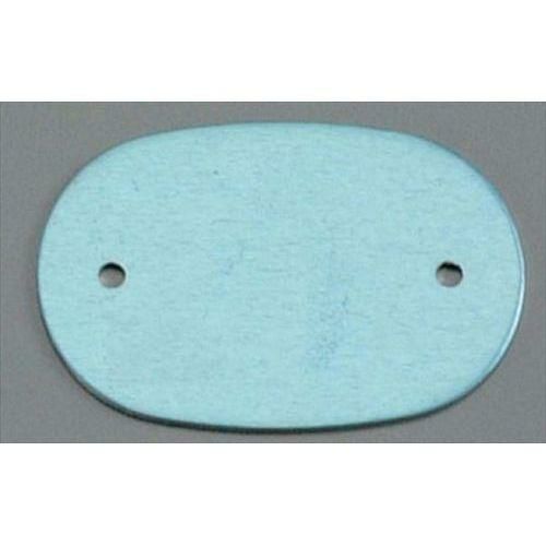 アルマイト ネームプレート小判型(10枚入)378-B ブルー