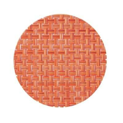 コースター エレガントマットコースター COL.14 オレンジチェック