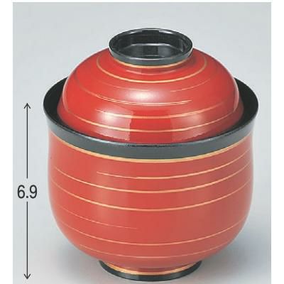 小吸椀 ニューひさご小吸椀朱金ライン