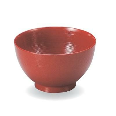 汁椀 刷毛目汁椀朱パール