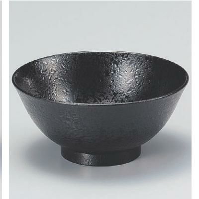 飯碗 刷毛目飯椀総黒石目