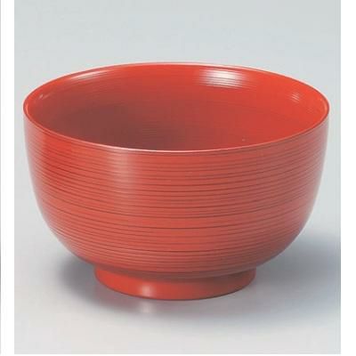 丼碗 4.5寸刷毛目羽反丼朱筋目