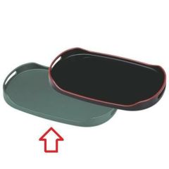 トレー 洋風脇取盆モスグリーン キング塗 NS加工