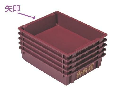 コンテナ  特大御料理コンテナNO.1ブラウン   幅675 奥行525 高さ145