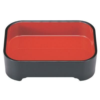 番重 尺2寸象足番重黒内朱