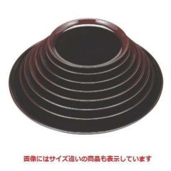 丸盆 丸盆溜底黒塗7.5寸 SS塗 NS加工