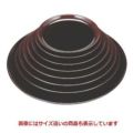 丸盆 丸盆溜底黒塗7.5寸 SS塗 NS加工
