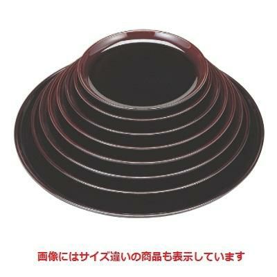 丸盆 丸盆溜底黒塗尺1寸 SS塗 NS加工