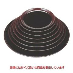 丸盆 丸盆溜底黒塗尺1寸 SS塗 NS加工