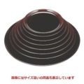 丸盆 丸盆溜底黒塗尺1寸 SS塗 NS加工