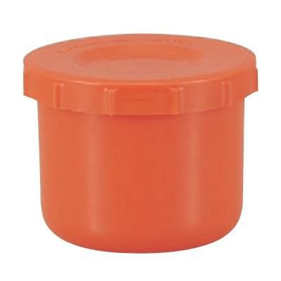コンテナ 汁椀 オレンジ色スクリューキャップ式 【業務用食器】