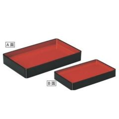 番重 新デリカ両面番重尺2寸黒内朱