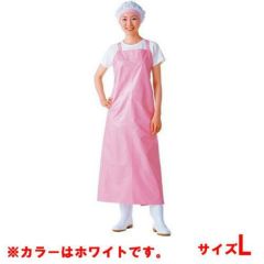 マイティクロス エプロン 胸当 E-1001-0 ホワイト L