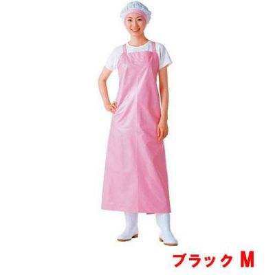 マイティクロス エプロン 胸当 E-1001-7 ブラック M
