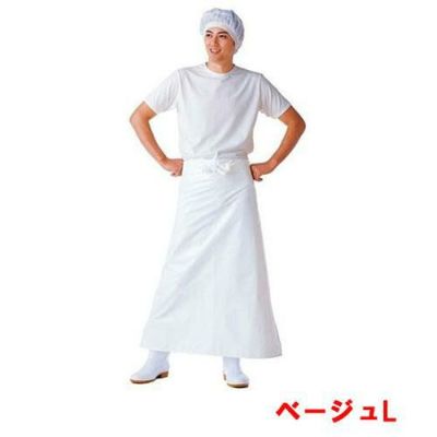 マイティクロス エプロン 腰下 E-1002-3 ベージュ L