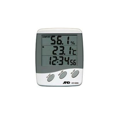 時計付き 温湿度計 AD5680