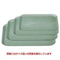 トレー 耐熱長手トレーグリーン雲流35cm NS加工