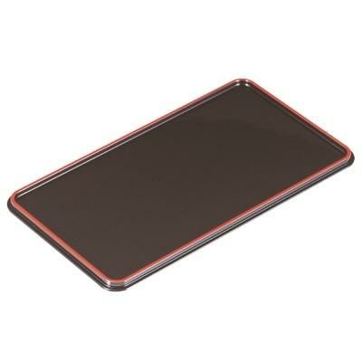 カスター トレー 尺0.5寸長手盆茶パール天朱