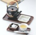 お盆 長角トレー紫檀木目(中)