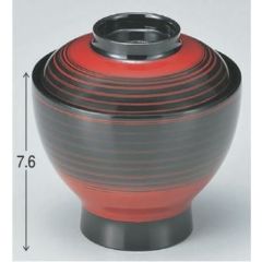 小吸椀 大平小吸椀溜筋目塗り分け