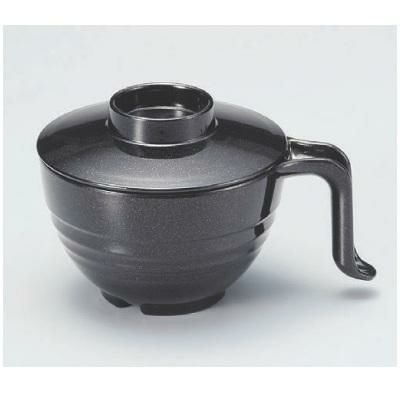 汁椀 手付スープ椀総黒パール