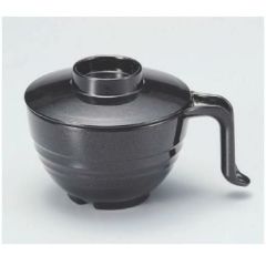 汁椀 手付スープ椀総黒パール