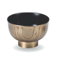 汁椀 羽反木目汁椀金彫