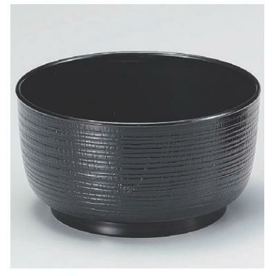 飯碗 割子飯椀黒内朱塗