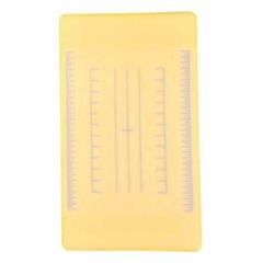 積層式調理用 目盛り入りまな板 長方形 S イエロー