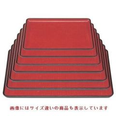 お盆 耐熱一休布目盆朱カスリ尺1寸 NS加工