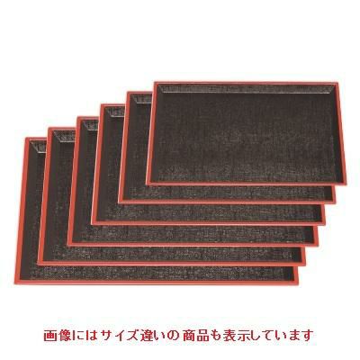 お盆 京型盆茶パール布目天朱尺6寸 NS加工