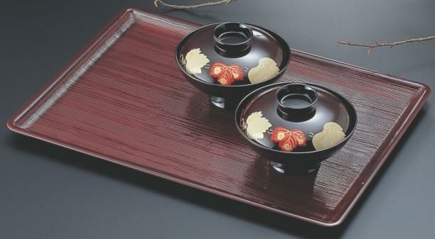 長手盆 焼杉長手盆溜尺3寸 幅396 奥行280 高さ15