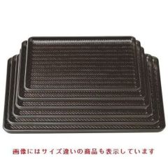 長手盆 竹目長手盆茶パール天黒新尺2寸 NS加工