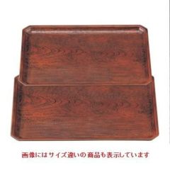 お盆 長角木目隅切盆栃尺3寸