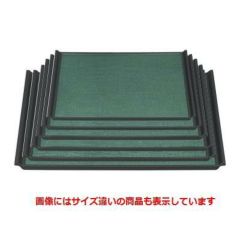 お盆 宴布目盆グリーンパール渕黒尺6寸 キング塗 NS加工