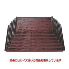 お盆 耐熱宴ヘギ目盆溜尺6寸 NS加工